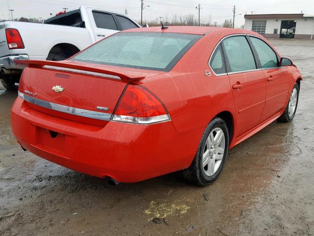 2G1WC57M691289080 - 2009 CHEVROLET IMPALA 2LT RED photo 4