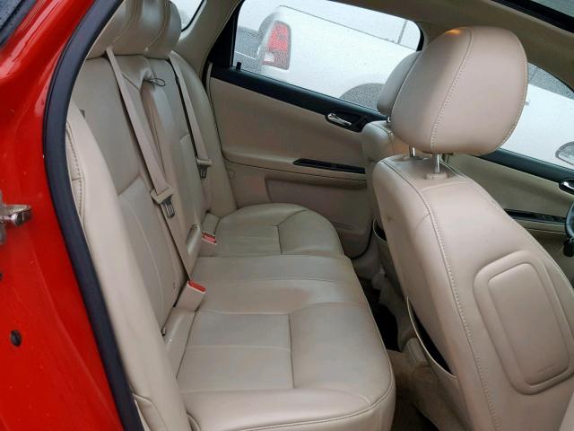 2G1WC57M691289080 - 2009 CHEVROLET IMPALA 2LT RED photo 6