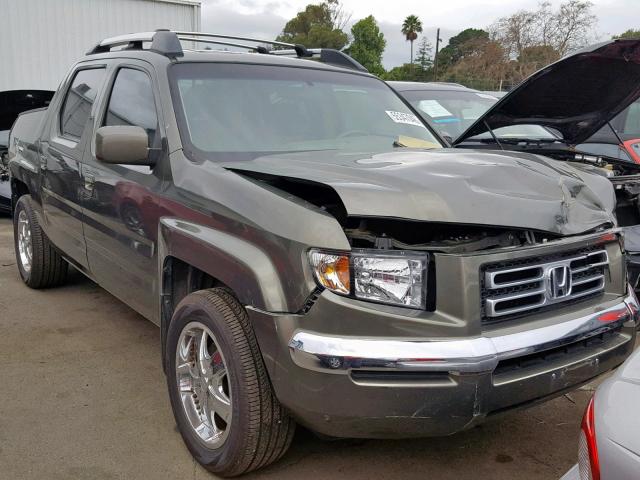 2HJYK16536H559824 - 2006 HONDA RIDGELINE GREEN photo 1