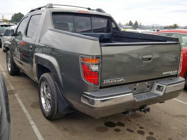 2HJYK16536H559824 - 2006 HONDA RIDGELINE GREEN photo 3