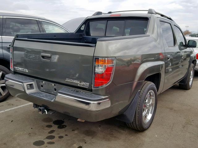 2HJYK16536H559824 - 2006 HONDA RIDGELINE GREEN photo 4