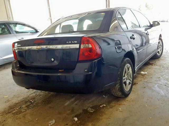 1G1ZS53846F243258 - 2006 CHEVROLET MALIBU LS 蓝色 照片 4