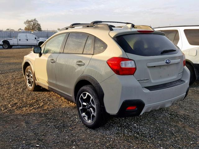 JF2GPANC2H8270588 - 2017 SUBARU CROSSTREK TAN photo 3