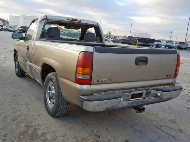 1GTEC14V11Z114370 - 2001 GMC NEW SIERRA GOLD photo 3