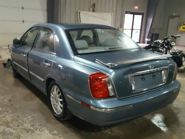 KMHFU45E84A293829 - 2004 HYUNDAI XG 350 BLUE photo 3