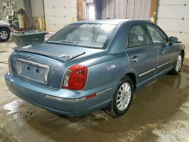 KMHFU45E84A293829 - 2004 HYUNDAI XG 350 BLUE photo 4