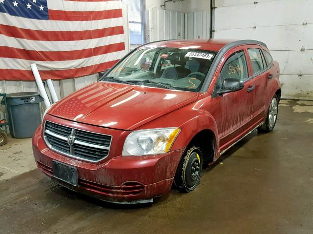 1B3HB48B97D411539 - 2007 DODGE CALIBER SX RED photo 2