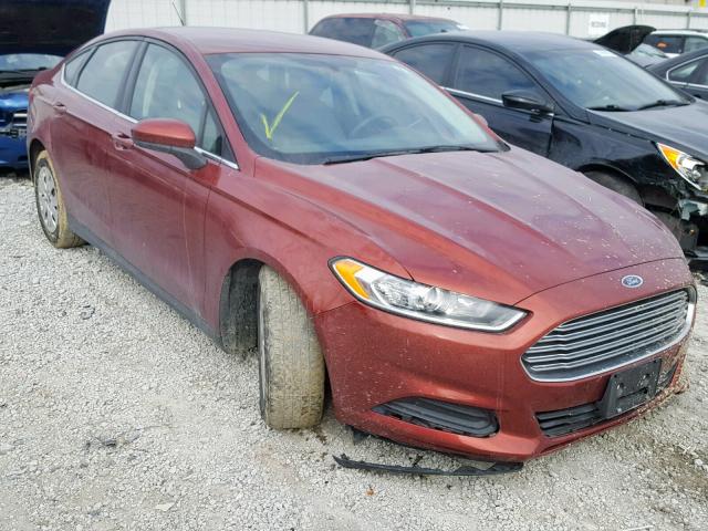 3FA6P0G70ER297390 - 2014 FORD FUSION S RED photo 1