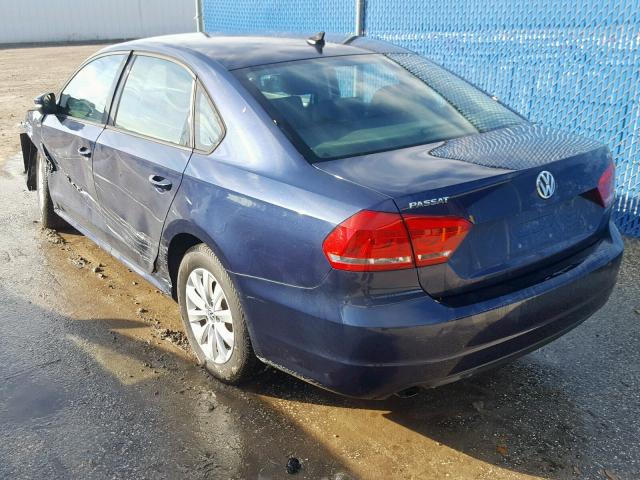 1VWAT7A30FC028740 - 2015 VOLKSWAGEN PASSAT S BLUE photo 3