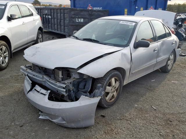 1G1JF52F337225910 - 2003 CHEVROLET CAVALIER L GRAY photo 2