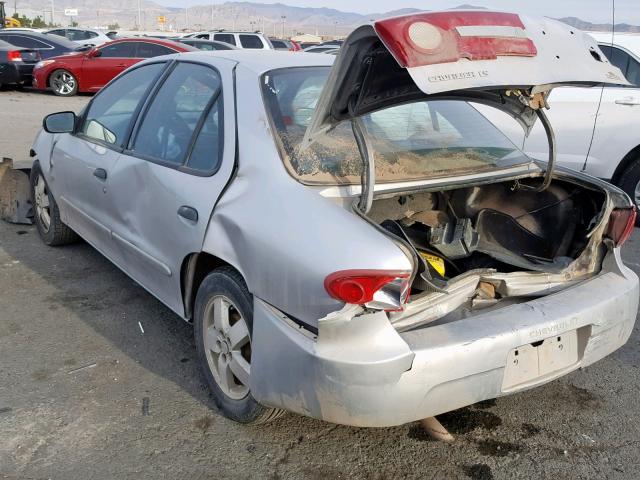 1G1JF52F337225910 - 2003 CHEVROLET CAVALIER L GRAY photo 3