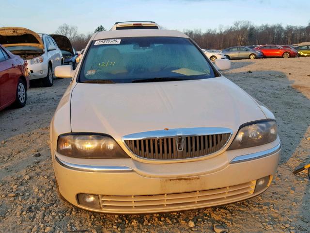 1LNHM86S43Y683742 - 2003 LINCOLN LS WHITE photo 9