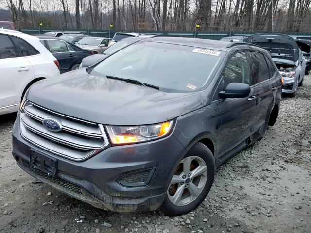 2FMPK4G94FBB44562 - 2015 FORD EDGE SE GRAY photo 2