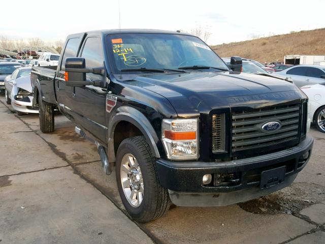 1FTWW31R18EE01627 - 2008 FORD F350 SRW S BLACK photo 1