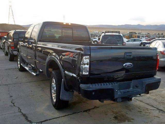 1FTWW31R18EE01627 - 2008 FORD F350 SRW S BLACK photo 3