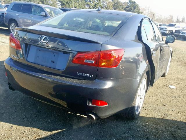 JTHBE262175012460 - 2007 LEXUS IS 350 GRAY photo 4