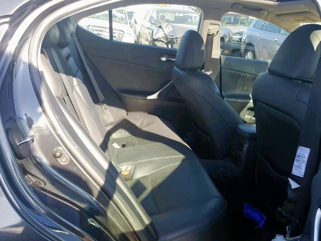 JTHBE262175012460 - 2007 LEXUS IS 350 GRAY photo 6