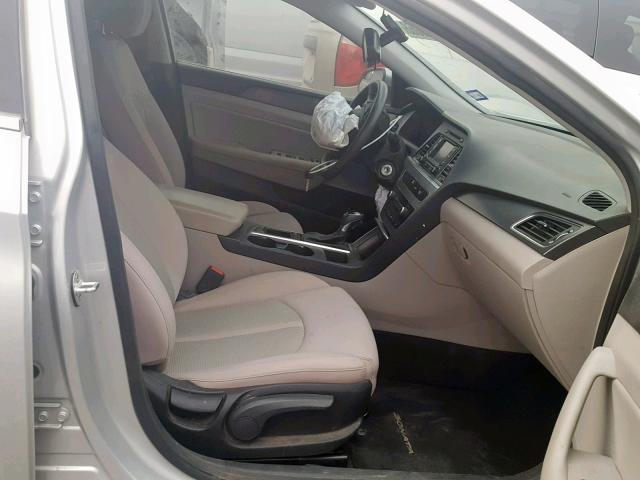 5NPE34AFXFH036782 - 2015 HYUNDAI SONATA SPO SILVER photo 5