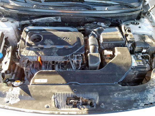 5NPE34AFXFH036782 - 2015 HYUNDAI SONATA SPO SILVER photo 7