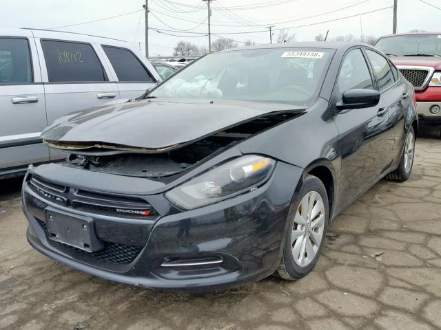 1C3CDFBB7ED730303 - 2014 DODGE DART SXT BLACK photo 2