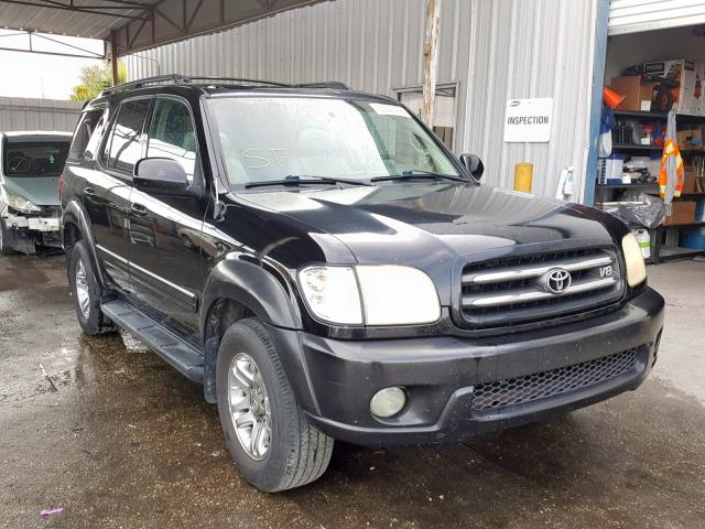 5TDZT38A13S138712 - 2003 TOYOTA SEQUOIA LI BLACK photo 1