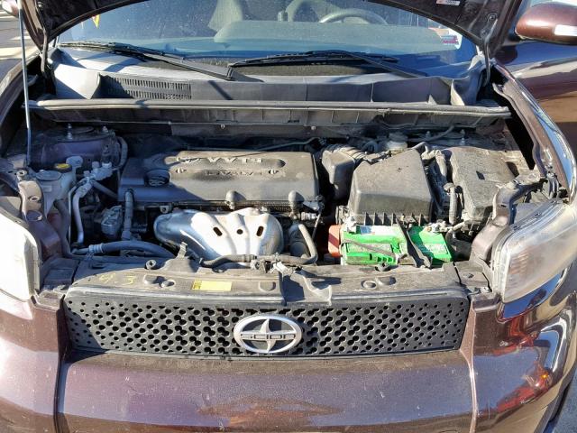 JTLKE50EX91066859 - 2009 TOYOTA SCION XB Бордовый фото 7