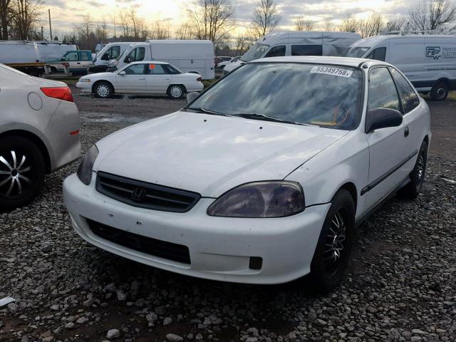 1HGEJ6129XL027150 - 1999 HONDA CIVIC DX WHITE photo 2