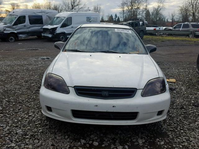 1HGEJ6129XL027150 - 1999 HONDA CIVIC DX WHITE photo 9