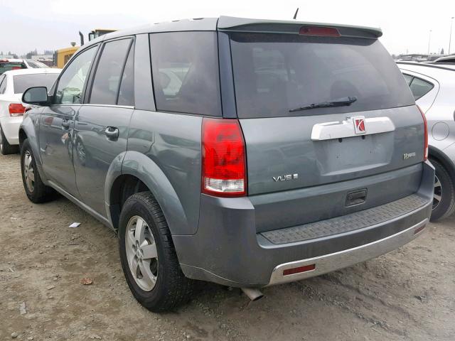 5GZCZ33Z87S880635 - 2007 SATURN VUE HYBRID GRAY photo 3