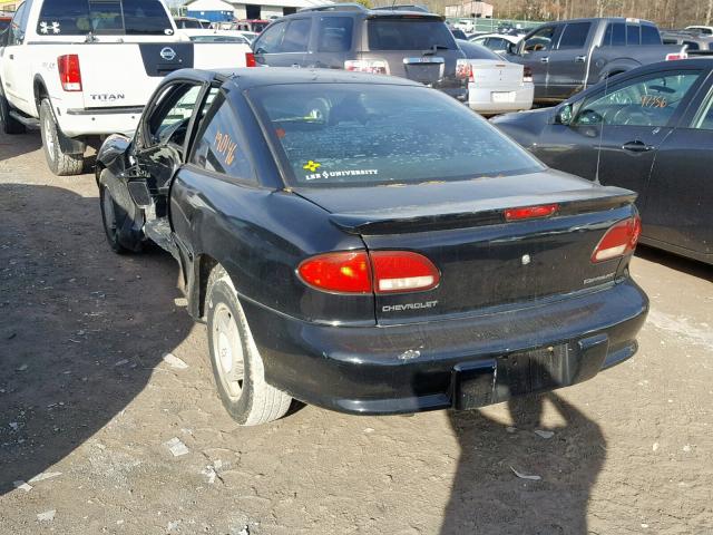 1G1JC1248W7151629 - 1998 CHEVROLET CAVALIER B BLACK photo 3