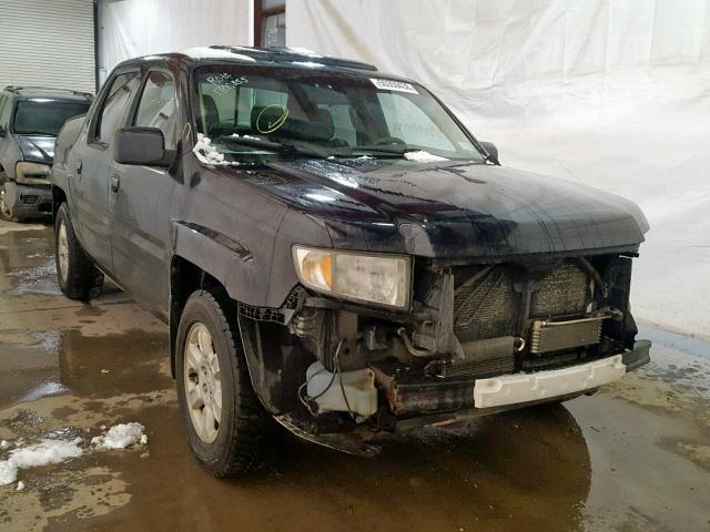 2HJYK16526H505074 - 2006 HONDA RIDGELINE BLACK photo 1