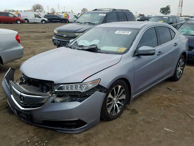 19UUB1F35FA006447 - 2015 ACURA TLX BLUE photo 2