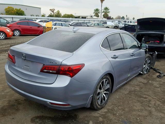 19UUB1F35FA006447 - 2015 ACURA TLX BLUE photo 4