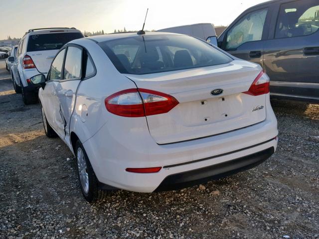 3FADP4AJ3GM167669 - 2016 FORD FIESTA S WHITE photo 3