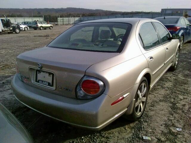 JN1DA31A22T002618 - 2002 NISSAN MAXIMA GLE TAN photo 4