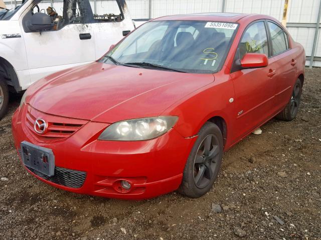 JM1BK323751220474 - 2005 MAZDA 3 S RED photo 2