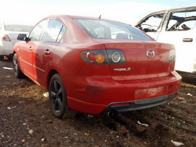 JM1BK323751220474 - 2005 MAZDA 3 S RED photo 3