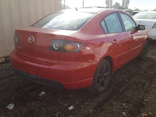 JM1BK323751220474 - 2005 MAZDA 3 S RED photo 4