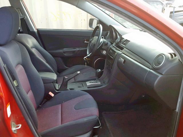 JM1BK323751220474 - 2005 MAZDA 3 S RED photo 5