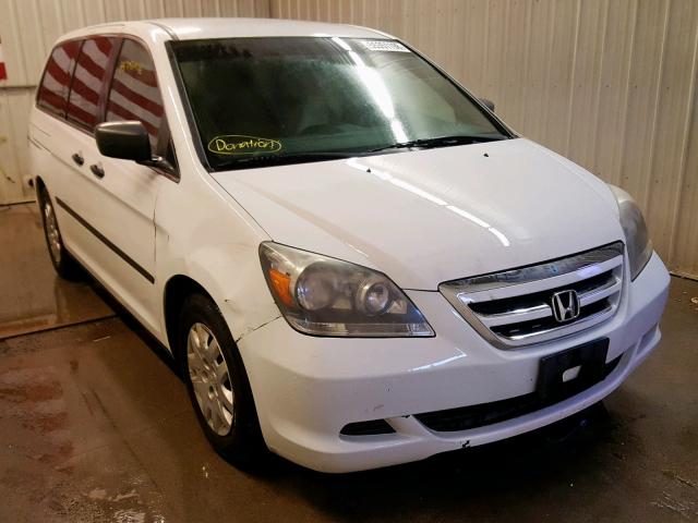 5FNRL382X7B061437 - 2007 HONDA ODYSSEY LX WHITE photo 1