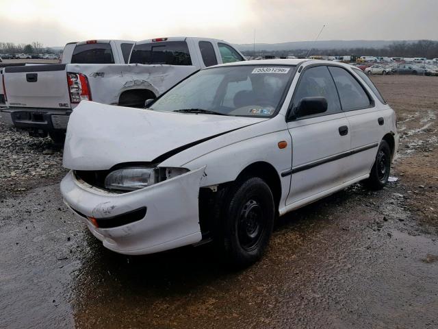 JF1GF2443PB812824 - 1993 SUBARU IMPREZA L WHITE photo 2