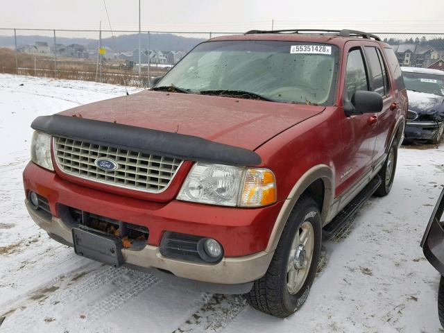 1FMZU74WX2ZB10194 - 2002 FORD EXPLORER E RED photo 2