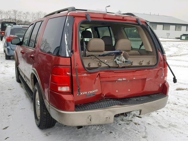 1FMZU74WX2ZB10194 - 2002 FORD EXPLORER E RED photo 3