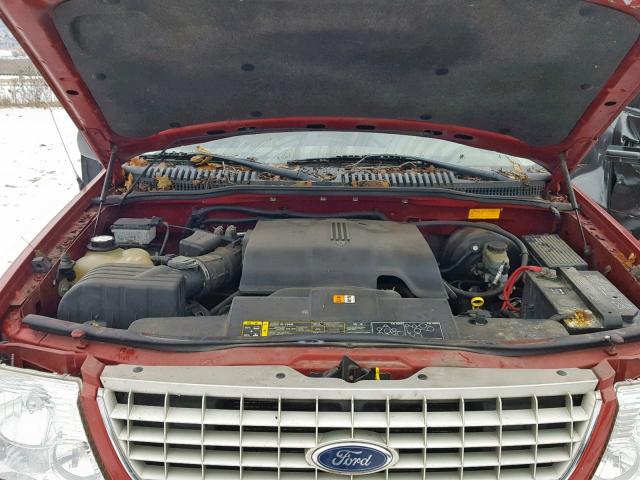 1FMZU74WX2ZB10194 - 2002 FORD EXPLORER E RED photo 7