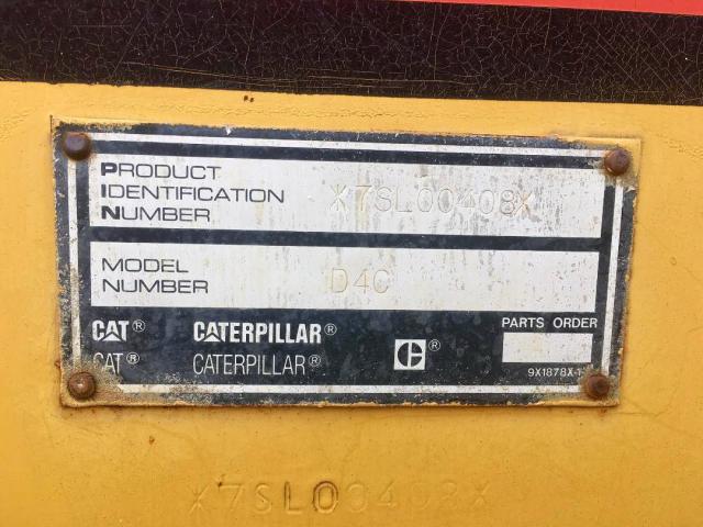 7SL00408 - 1996 CATERPILLAR D4C YELLOW photo 10