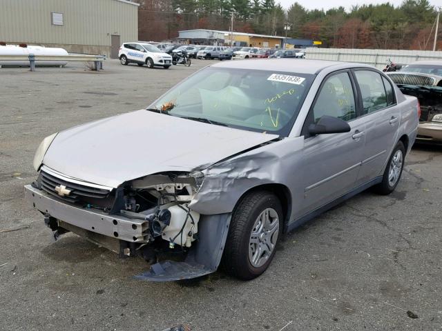 1G1ZS58F18F105980 - 2008 CHEVROLET MALIBU LS ვერცხლისფერი ფოტო 2