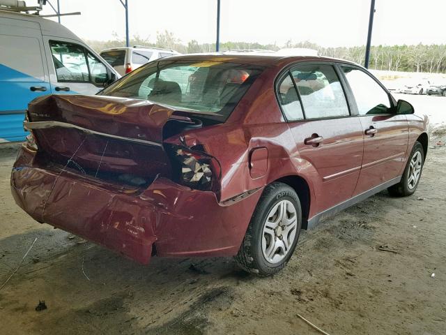 1G1ZS58F47F102246 - 2007 CHEVROLET MALIBU LS RED photo 4