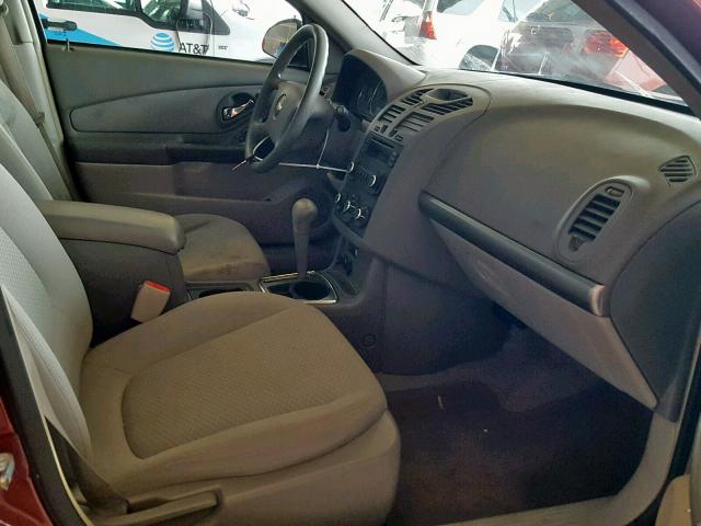 1G1ZS58F47F102246 - 2007 CHEVROLET MALIBU LS RED photo 5