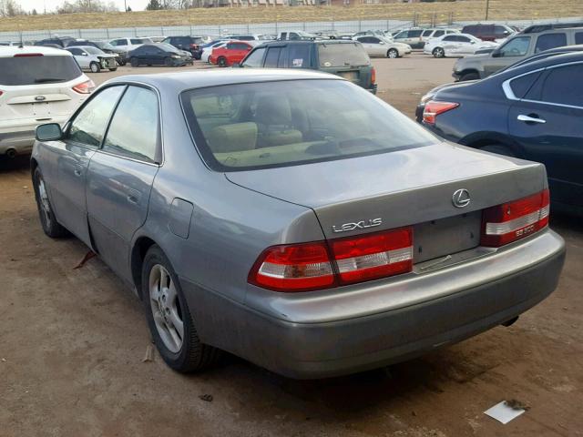 JT8BF28G4Y0284151 - 2000 LEXUS ES 300 GRAY photo 3