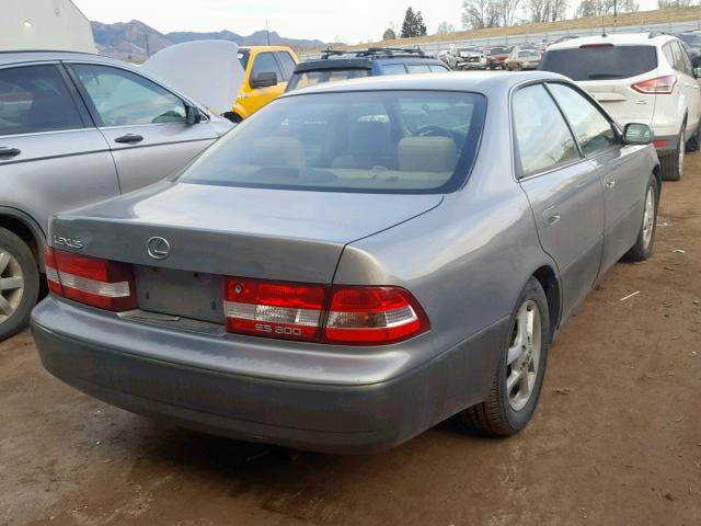 JT8BF28G4Y0284151 - 2000 LEXUS ES 300 GRAY photo 4